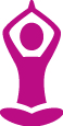 yoga icon - pink